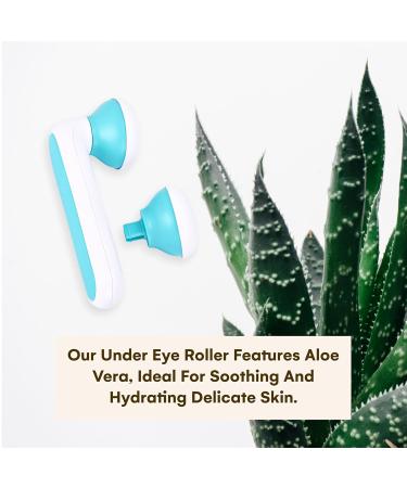 PURAVA Pino Aesthetic Ice Face Roller - Reduce Skin Irritation & Puffiness | Face Massager for All Skin Types | Green & White Face Sculpting Tool - Shop Now - Buy Online on GoSupps.com