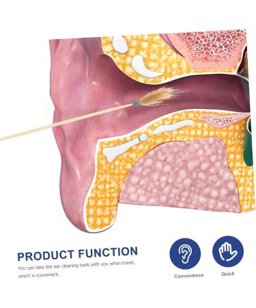 Didiseaon 5sets Ear Wax Removal Tools Bamboo Ear Cleaning Kit Safe and Gentle Earwax Remover for Adults and Teens Portable and Travel-Friendly - Buy Online on GoSupps.com