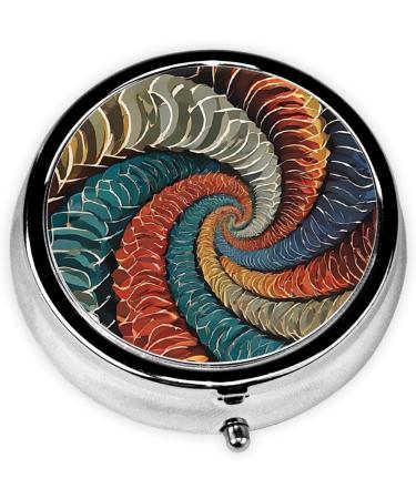 Bear Dancing Tie Dye Mini Pill Box | 3 Compartment Travel Organizer | Portable Medicine Case for Home & Office - Buy Online on GoSupps.com