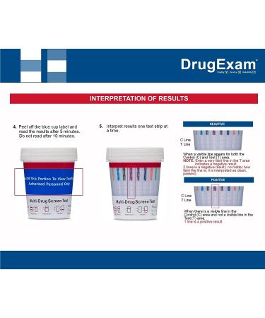 3 Pack DrugExam 12 Panel USA Made Drug Test Cup with Temperature Strip - THC50/AMP500/BAR300 and More - Urine Testing Kit - Buy Online on GoSupps.com