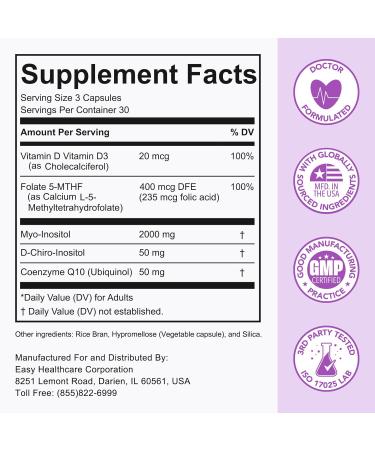 Premom Male Sperm Fortify Capsules - Male Fertility Supplements for Men Inositol Plus Bundle Fertility Support for Women 120 Count - Buy Online on GoSupps.com