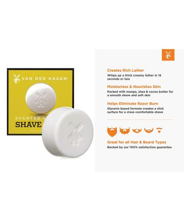 Van Der Hagen Men's Luxury Scented Shave Soap 3-Pack - Fresh Scent 3.5 oz x3 - Buy Online on GoSupps.com