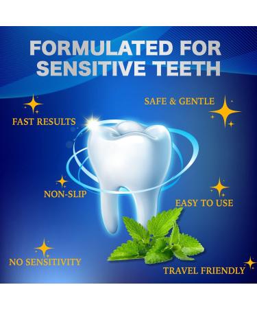 Professional 28 Sensitivity-Free Teeth Whitening Strips - Peroxide-Free & Safe Blue Formula for 14 Treatments - Buy Online on GoSupps.com
