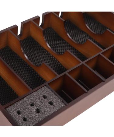 Barber Clipper Storage Tray Wooden Large Area Barber Clipper Holder Organizer Tray - Buy Online on GoSupps.com