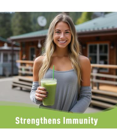 UNLEASH'D ORGANIC Organic Wheatgrass Juice Powder 16oz 100% Pure Superfood, Immune & Energy Boost, Detox Support - Buy Online on GoSupps.com