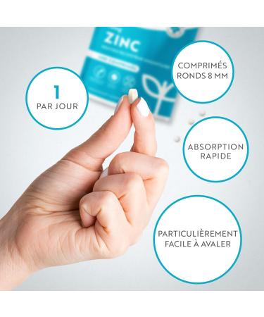 Zinc 15 mg - 400 Vegan Tablets (12 months) - Zinc Dietary Supplement maintain a normal immune system bones hair and nails and skin - High absorption - Nutravita - Buy Online on GoSupps.com