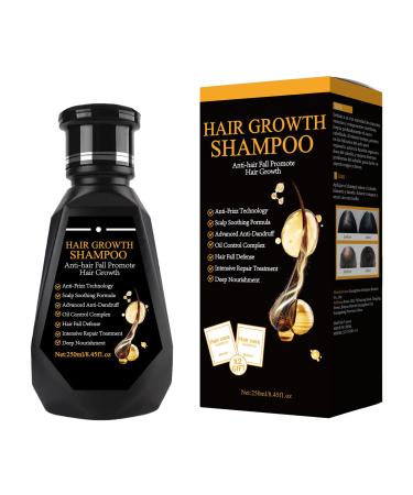 GkgWuxf Hair Loss Shampoo 250ml Anti Thinning Shampoo Natural Strengthening Conditioner for Volumizing Deep Cleansing Soothing Scalp