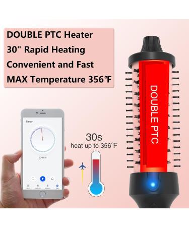 Buy PHOEBE 1.5" Thermal Brush | Ceramic Tourmaline Ionic Heated Round Brush for Loose Curls | Fast Heating & Dual Voltage for Travel - Buy Online on GoSupps.com