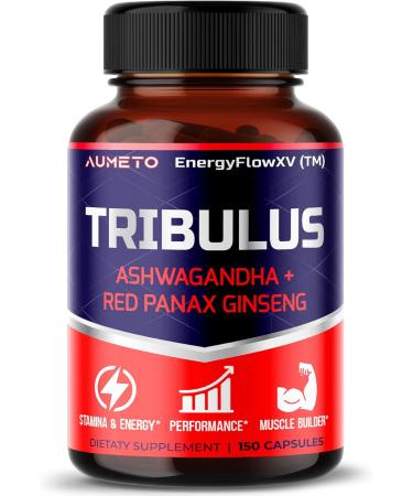 AUMETO Tribulus Terrestris 98% Saponins 17 000mg with Yohimbine Red Panax Ginseng Ashwagandha - Advanced 12-in-1 Formula for Boosting Energy Stamina & Endurance* - Made in The USA 90 Count (Pack of 1) - Buy Online on GoSupps.com