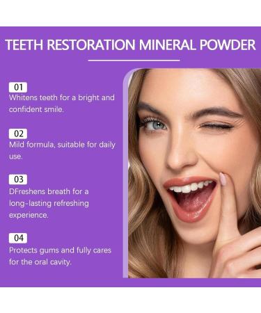 Teeth whitening powder Mint tooth powder Purple teeth whitening powder Mineral teeth whitening powder Teeth whitening powder - Buy Online on GoSupps.com