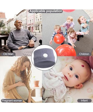 Acupressure Bracelet Set - 2 Pairs Anti-Nausea Wristbands for Seasickness Pregnancy & Exhaustion Relief - Buy Online on GoSupps.com
