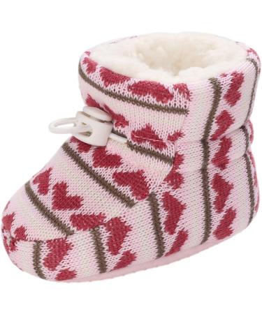 Spring Baby Winter Warm Fleece Booties | Non-Slip Soft Sole Shoes for Boys & Girls 12-18 Months | Cute Adjustable Crawling Prewalker Boots - Buy Online on GoSupps.com