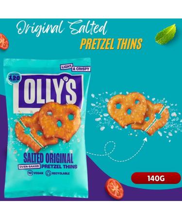 Ollys Pretzel Thins Pick N Mix - Choose From 5 Flavours | Original Salted Multiseed Sesame Sour Cream & Onion Sweet Chilli & Oh So Cheesy | Handy Snack Pouches Low-Calorie Snacks Pack of 3 x 140g 140 g (Pack of 3) - Buy Online on GoSupps.com