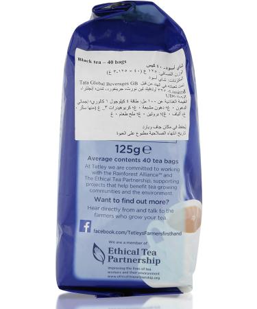 Tetley Original Tea Bags - 40 Count Pack of 1 - Classic Blend for a Perfect Brew - Buy Online on GoSupps.com