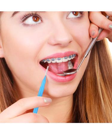 100pcs Healeved Interdental Brush Flossers for Braces - Portable Oral Care Tool in 5 Colors - Buy Online on GoSupps.com