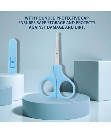 Dimiff Children's Nail Scissors - Stainless Steel Baby Scissors with Curved Blades & Rounded Tips for Newborns (0+ Months) - Buy Online on GoSupps.com
