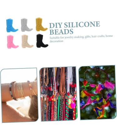 Healifty 12 Pcs DIY Silicone Teething Beads Set for Babies - Garland, Necklace, Spacer, Bracelet - Assorted Colors - 3x1.4x1cm - Bulk DIY Beads - Buy Online on GoSupps.com