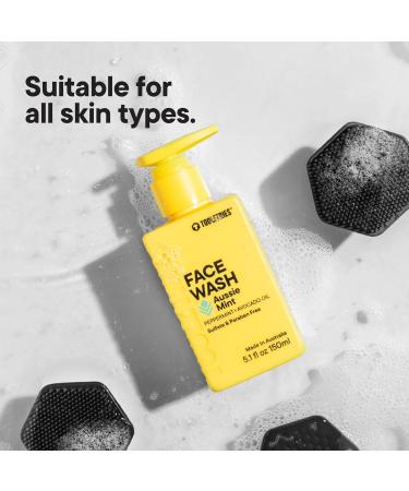 Tooletries Hydrating Men s Face Wash - Aussie Mint Scent | Sulphate & Paraben Free | Moisturising Peppermint & Avocado Oil | Naturally Foaming Deep Cleansing - 150ml - Buy Online on GoSupps.com