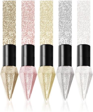 Liquid Glitter Eyeliner Colorful Set Long Lasting Waterproof Makeup Eyeliner Metallic Shimmer Pigment Liquid Eye Liner Pen Quick Drying High Pigmented Sparkle Eyeshadow - Buy Online on GoSupps.com