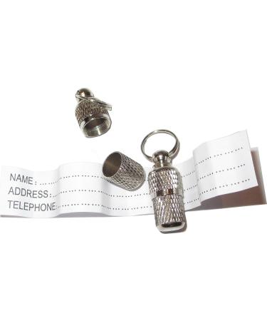 2 Pieces Dog & Cat Address Sleeve Tags - Durable Address Tubes for Pet Identification - Buy Online on GoSupps.com