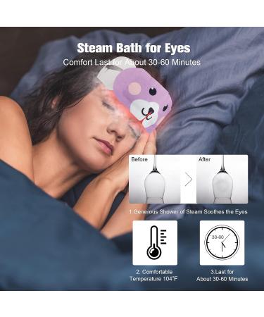 DIGHEIGG Lavender Steam Eye Mask - 20 Pcs | Disposable Eye Warm Compress for Dark Circles, Puffiness, Dry Eyes, Headache, Migraine, Stye | Relief Stress & Fatigue - Buy Online on GoSupps.com