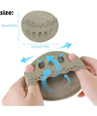 Honeycomb Forefoot Pads - 5 Pairs Sweat and Cushion Pads for Foot Fatigue Pain Relief - Black, Gray, Purple, Green, Skin - Buy Online on GoSupps.com