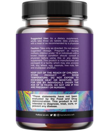Magnesium Glycinate 500mg with Ashwagandha Root - Calming Supplement for Bone Health and Immunity - 90 Tablets - Buy Online on GoSupps.com