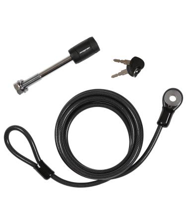 Swagman Anti-wobble 5/8" Threaded Hitch Pin and 8.5' Cable , Black