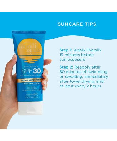 Bondi Sands Fragrance Free Sunscreen Body Lotion SPF 30 | Hydrating Broad Spectrum Protection | Sheer & Water Resistant | Reef Friendly* | 5.07 Oz/150 mL - Buy Online on GoSupps.com