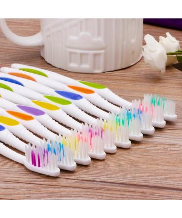 10pcs Soft Bamboo Charcoal Toothbrushes - Eco-Friendly Healthier Dental Care - Buy Online on GoSupps.com
