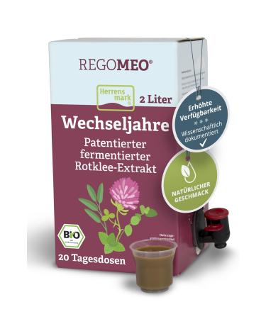 Regomeo Rotklee extract 2 liters for menopause I Rotklee for calm & balance in menopause I supports with fatigue insomnia & heat flashes I with vegetable estrogen Regomeo 2 L