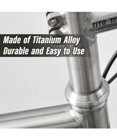 TiTo Titanium Bicycle Headset Spacer Set - 1-1/8 Inch 5-30mm - Threadless Stem Spacers for MTB, BMX, Road Bikes - Glossy Finish - Buy Online on GoSupps.com