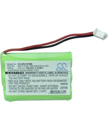 Replacement Battery for GRACO 2795DIGI1 2796VIB1 iMonitor - 700mAh/3.6V - Compatible Parts: 3SN-AAA75H-S-JP2 89-1323-00-00 BATT-2795 - Buy Online on GoSupps.com