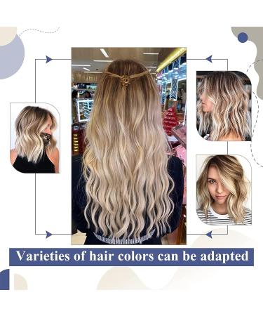 Laavoo Ombre Blonde Invisible Tape Extensions | Real Hair Balayage | 30cm 20pcs Remy Hair #8/18/60 - Buy Online on GoSupps.com