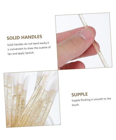 Buy MAGICLULU 100pcs Lip Brush Set - Silicone Makeup Applicators for Lipstick & Gloss - Disposable Crystal Handle Wands for Perfect Lip Tint & Gloss Application - Buy Online on GoSupps.com