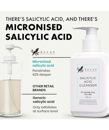 Salicylic Acid Acne Face Cleanser with Niacinamide & Green Tea - 150ml - For All Skin Types - Buy Online on GoSupps.com