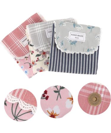 3pcs Period Bag Set - Menstrual Pad & Nursing Pad Holder, Tampon & Makeup Organizer Storage Bags - Buy Online on GoSupps.com