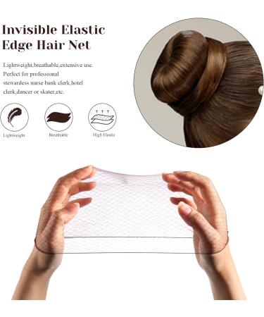 KKTech 15pcs Invisible Hair Nets - 20 inches (50cm) Light Coffee | Elastic Edge Mesh - Buy Online on GoSupps.com