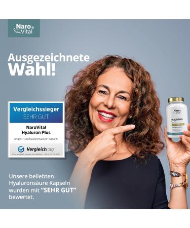 Hyaluronic Acid Capsules - 500mg Vegan - Skin Joints & Anti-Aging Support - 90 Caps (3 Month Supply) - Buy Online on GoSupps.com