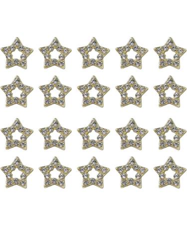 FEIlei 20 Pieces Dangling Star Nail Charms 3D Rhinestones Stars Charms Star Nail Charms - Buy Online on GoSupps.com