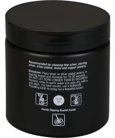 Brilliant Silver Dip Cleaner - Black 8 Oz | Fast & Effective Jewelry Cleaner - Buy Online on GoSupps.com