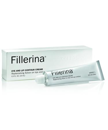 Fillerina Eye and Lip Contour Cream-Anti Aging Cream With Hyaluronic Acid (Grade 1)