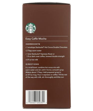 Starbucks Double Chocolate Hot Cocoa Mix - 8 Count, Pack of 3 | Rich & Creamy Treat - Buy Online on GoSupps.com