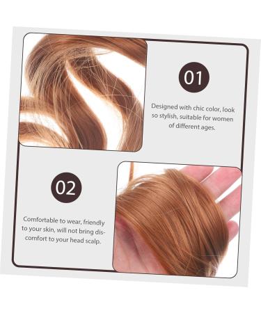 minkissy French Curly Wig Crochet Braiding Hair Deep Wave Wig Hair Extensions for Braids Braid in Hair Extensions Crochet Hooks for Hair Braiding Wig Loose To Weave High Temperature Wire 70X8CM Brown - Buy Online on GoSupps.com