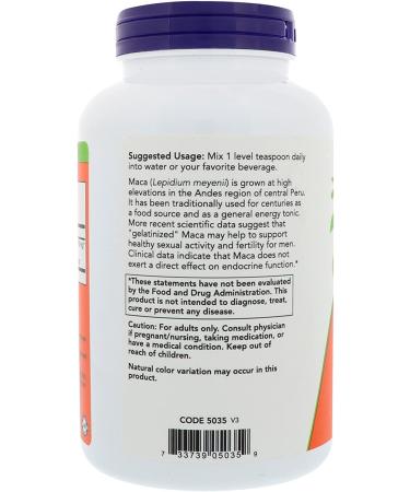 Now Foods Organic Maca Powder 7 oz - Certified Pure Superfood - Buy Online on GoSupps.com