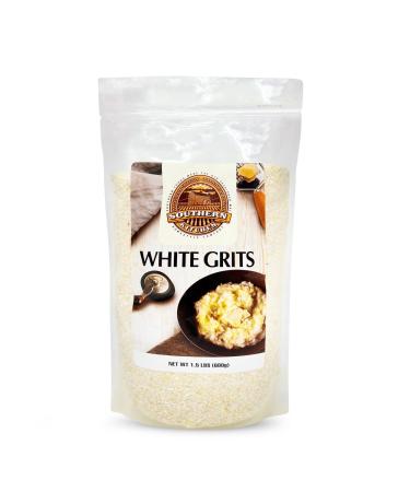 Southern Kitchen Stone Ground Grits White (1.5 Pounds) Old Fashioned Authentic Grits