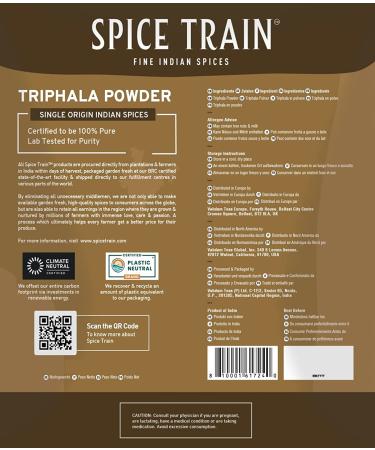 Organic Triphala Powder - Natural Ayurvedic Herbal Supplement - Buy Online on GoSupps.com