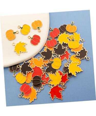 TEHAUX Bulk Jewelry 32pcs Thanksgiving Pumpkin Head Pendant Ornament Assorted Charms Pumpkin Pendant Metal Charms for Jewelry Making Fall Charms Necklace Charms Autumn Zinc Alloy Leaf - Buy Online on GoSupps.com