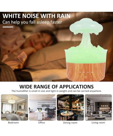 Rain Cloud Humidifier Water Drip 2 in 1 Rain Cloud Diffuser 7 Colors Rain Drop Humidifier Mushroom Aromatherapy Essential Oil Diffuser with Remote Control for Bedroom and Desk - Buy Online on GoSupps.com
