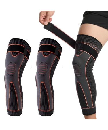 Buy Tourmaline Acupressure Knee Brace - Self-Heating Knee Sleeve & Support - Fitness Accessories (Orange) - International Shipping Available - Buy Online on GoSupps.com